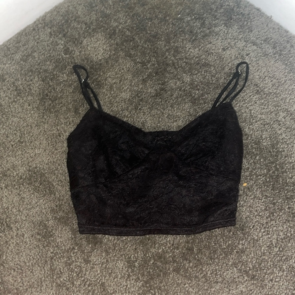 Black lace bralette